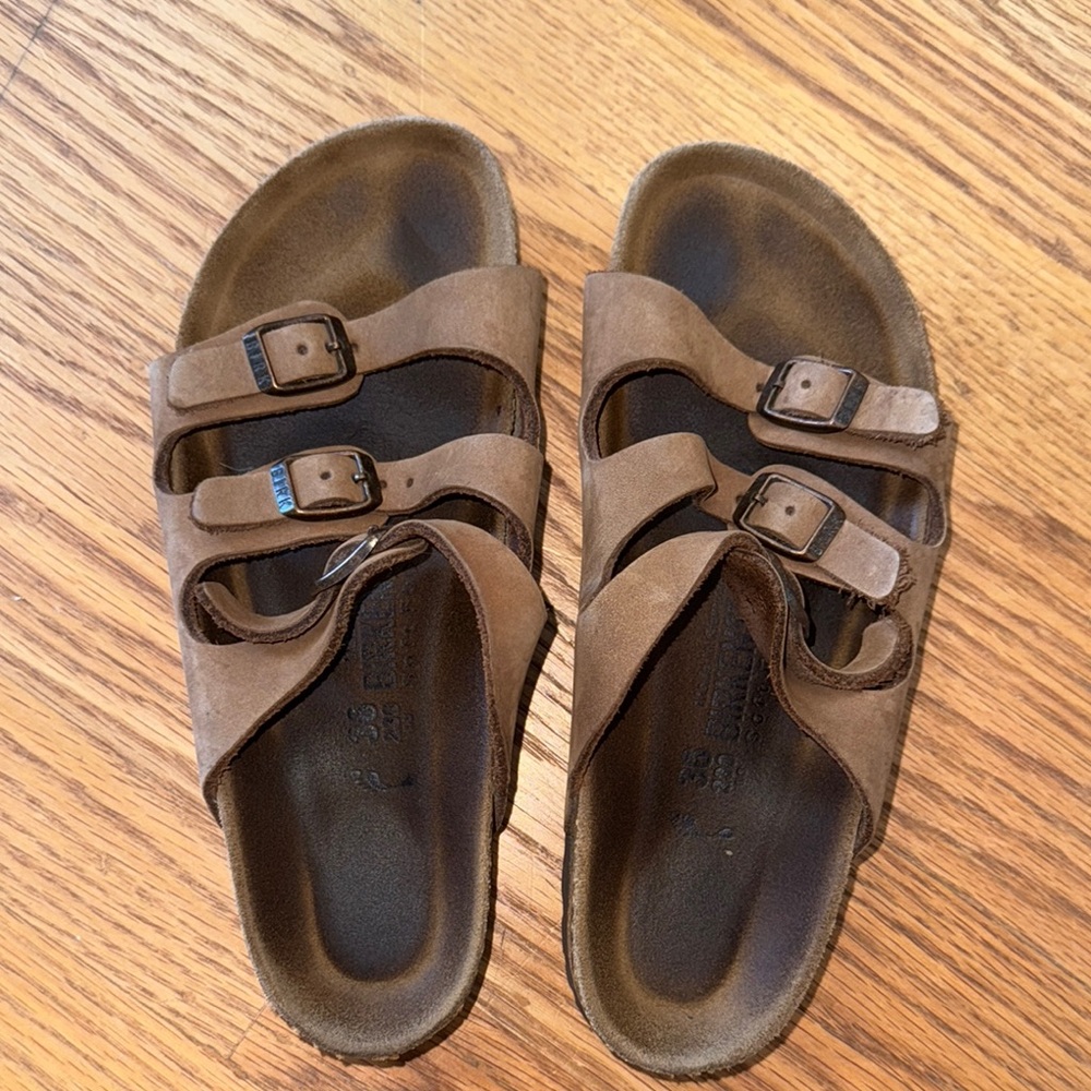 Brown Double Strap Sandals size 36